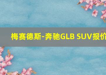 梅赛德斯-奔驰GLB SUV报价